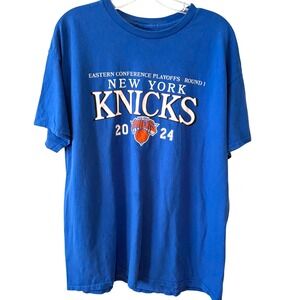 NY Knicks Playoffs 2024 Short Sleeved Tee in Size L